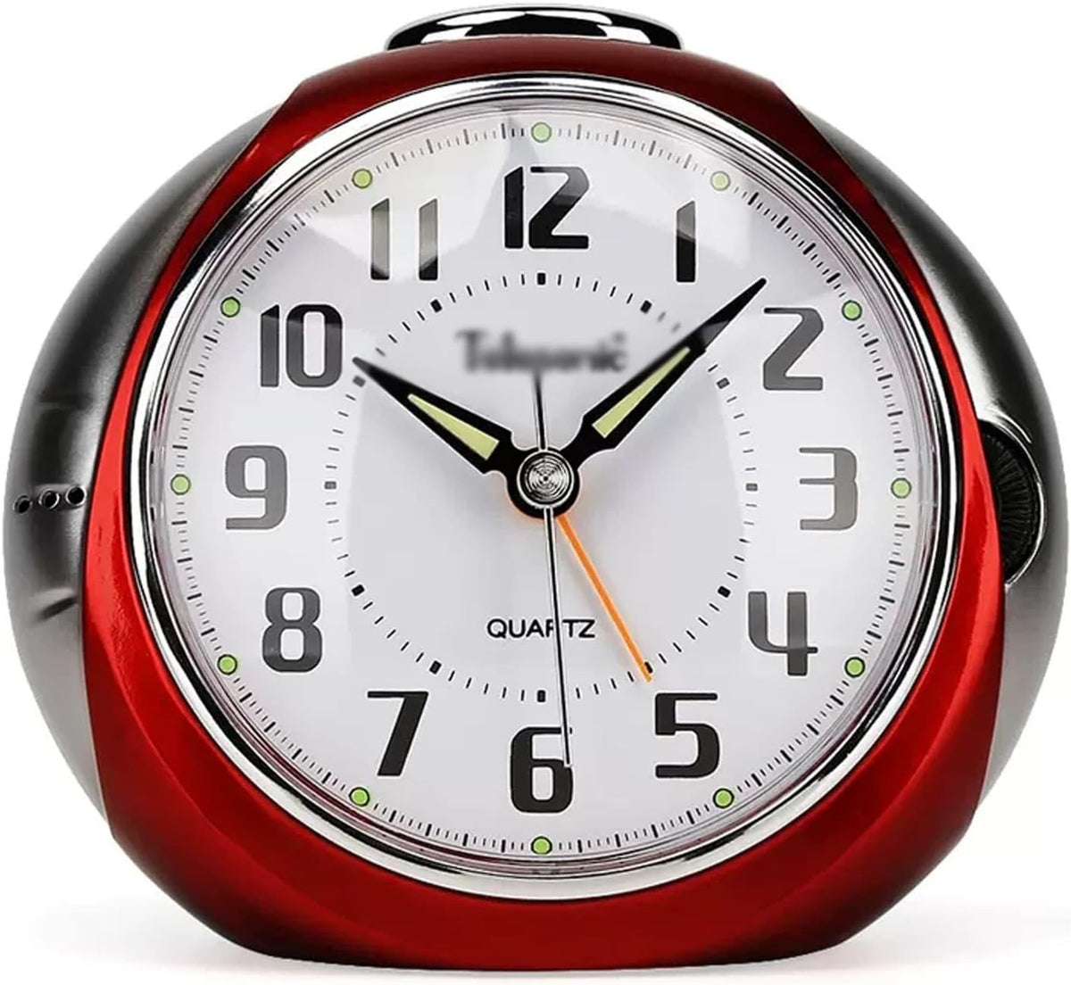 5 Inch Silent Analog Alarm Clock Loud Backlight Heavy Sleepers Retro