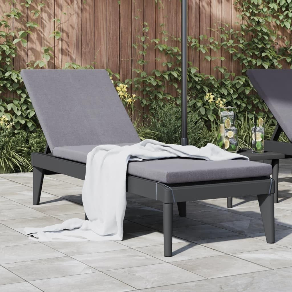 Adjustable Outdoor Sun Lounger UV-Resistant Polypropylene, Lightweight & Durable