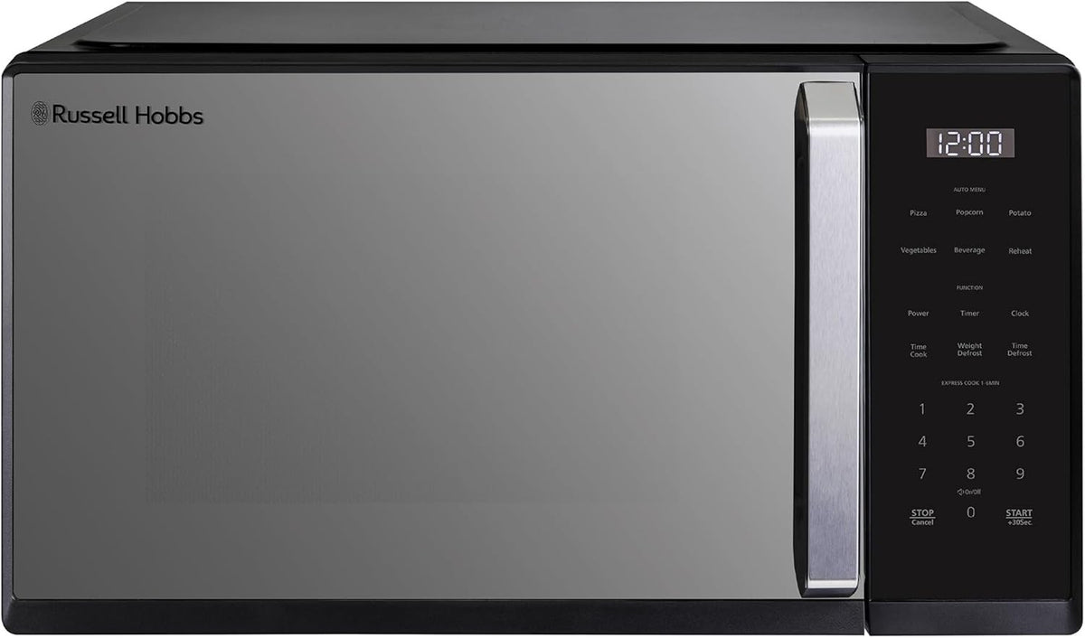 25L Digital Microwave 900W 10 Power Levels Touch Control Black