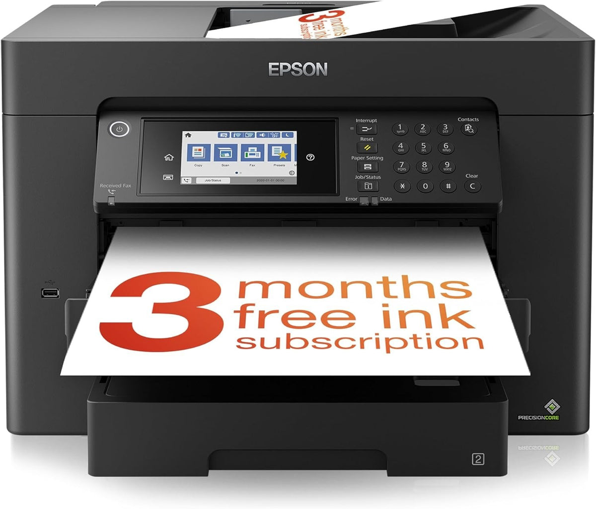All-in-One A3+ Wireless Colour Printer Scanner Copier Fax Black