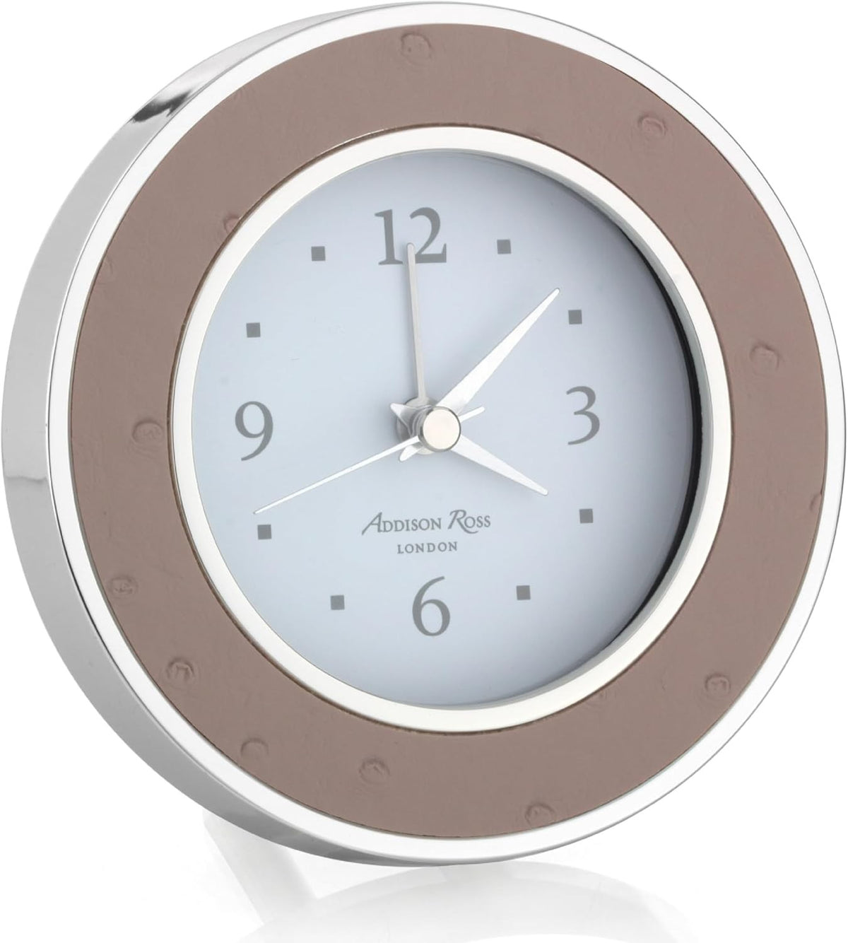 Silent Sweep Battery Alarm Clock Compact Bedside Home Decor Pink