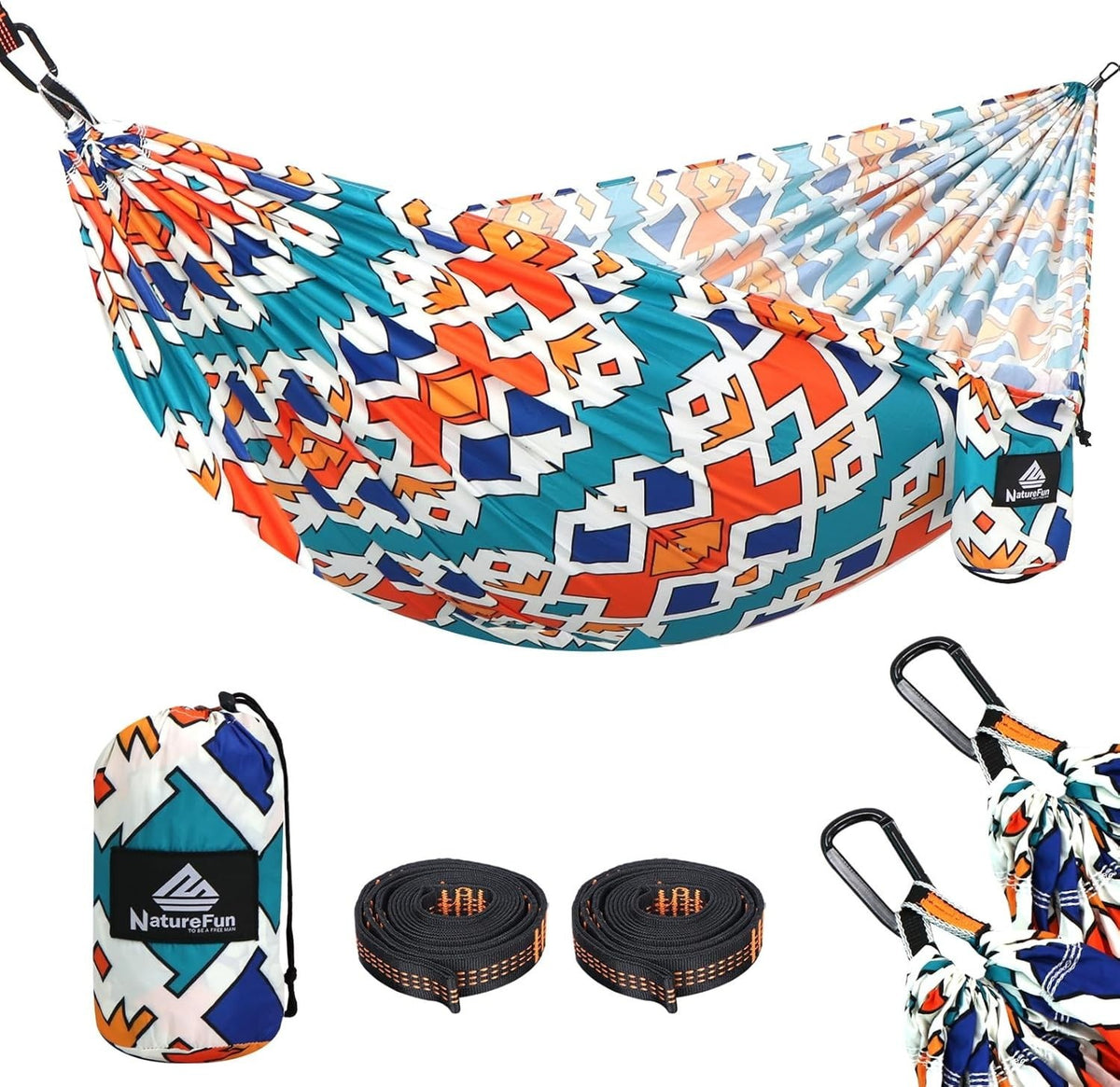 Camping Hammock 300kg Load | Quick Dry, Breathable, Compact 275x140cm