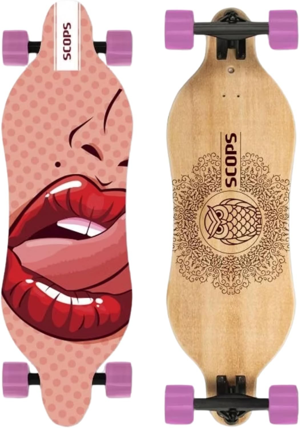31.5" Longboard Maple/Birch/Beech Deck 70mm PU Wheels ABEC-9 CS163
