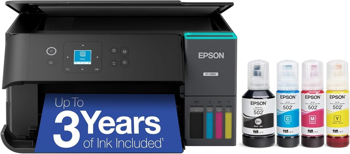 All-in-One Wireless Printer | EcoTank Ink | Print/Scan/Copy | Duplex