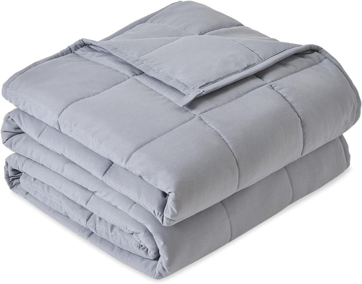 Weighted Blanket Grey 7kg 150x200cm Soft Breathable Heavy Comfort