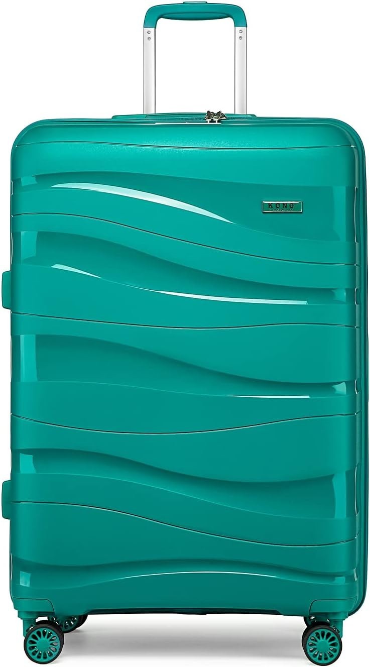 20in Cabin Carry On Suitcase Polypropylene Hard Shell TSA Lock Spinner