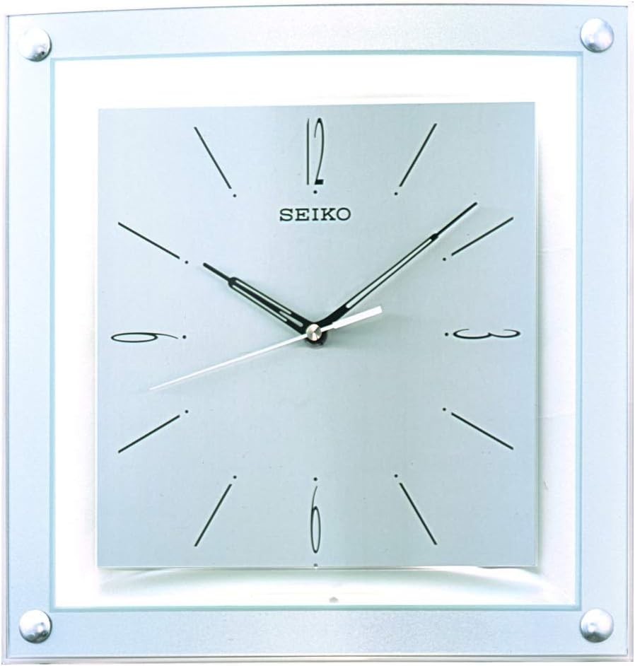 Silent Wall Clock Modern Silver | Stylish Quiet Sweep Office Decor