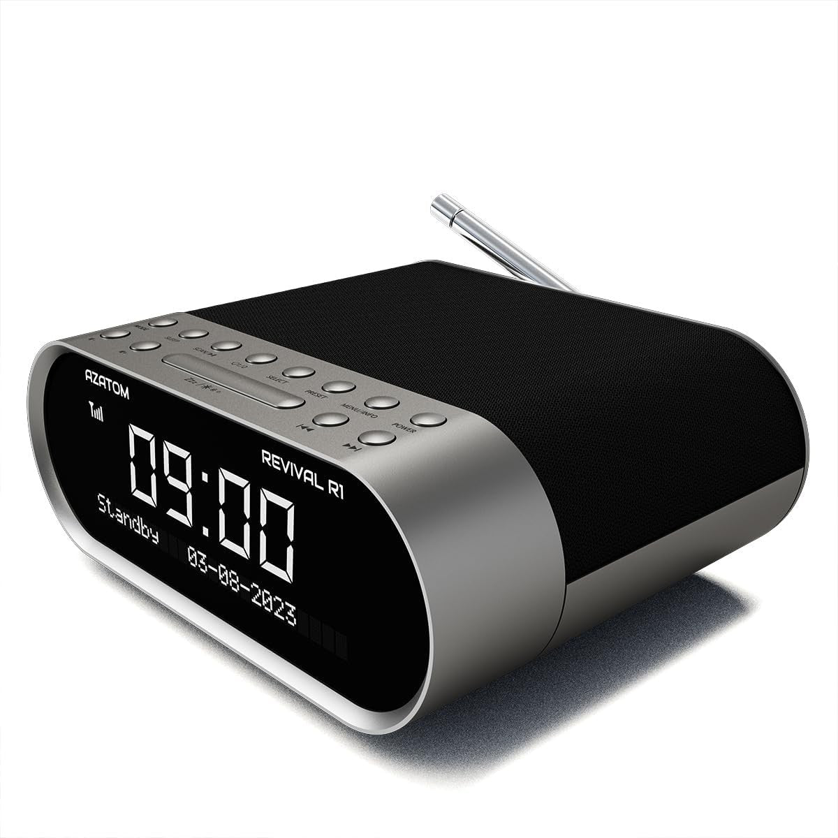 DAB DAB+ FM Bedside Digital Radio Bluetooth Dual Alarm Sleep Timer USB
