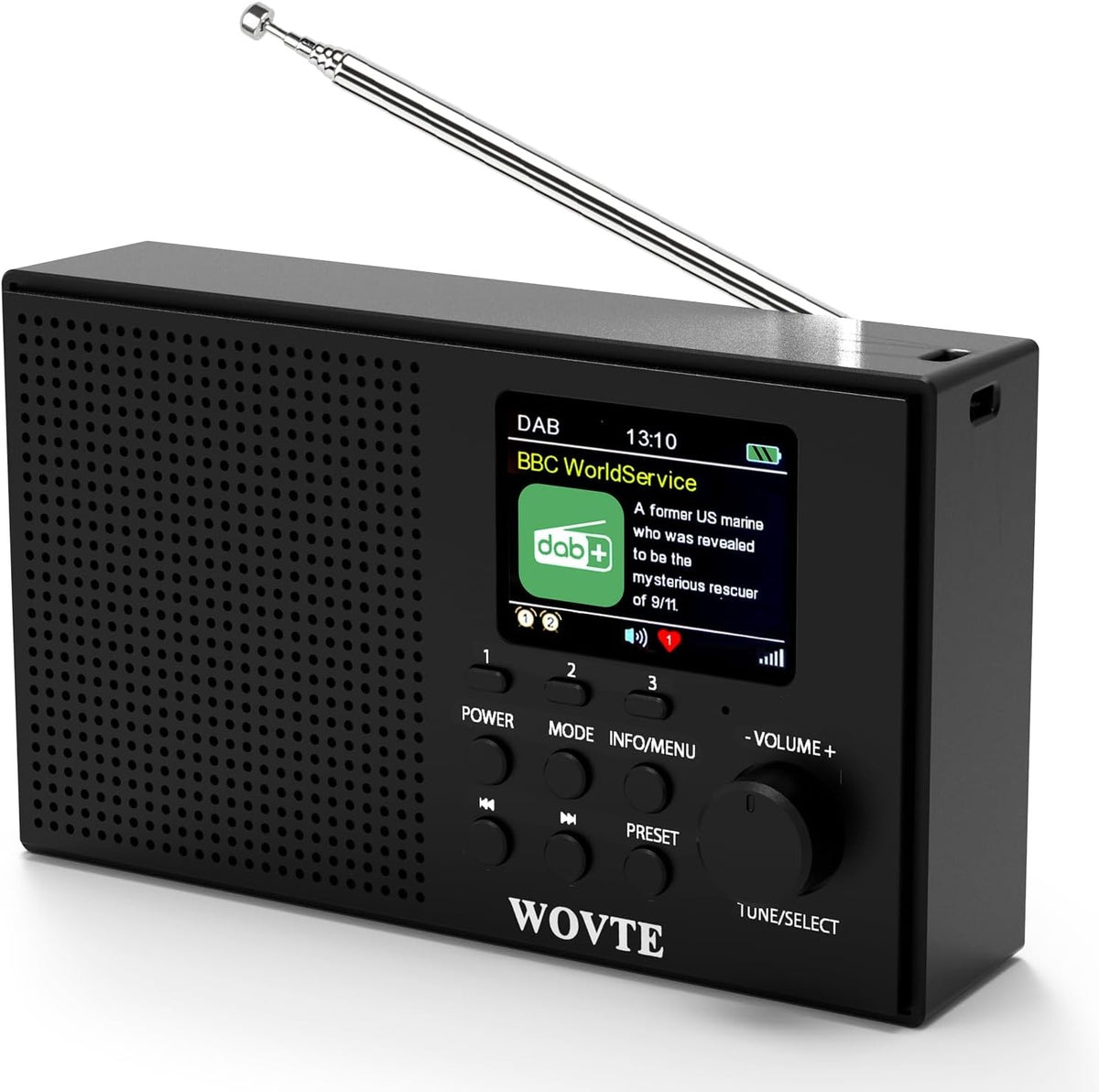 DAB DAB+ Digital Radio Bluetooth Portable Rechargeable Display