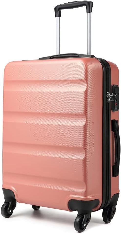 66cm Hard Shell Suitcase ABS+PC Spinner Wheels TSA Lock Airline Approved