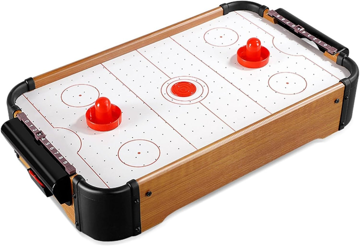 Portable Mini Air Hockey Table Kids Electric Fan Floating Game