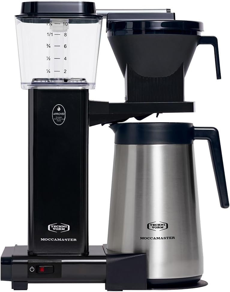 Thermal Drip Coffee Maker 1.25L | Fast Brew, Auto Shut-Off, Stainless Steel Jug