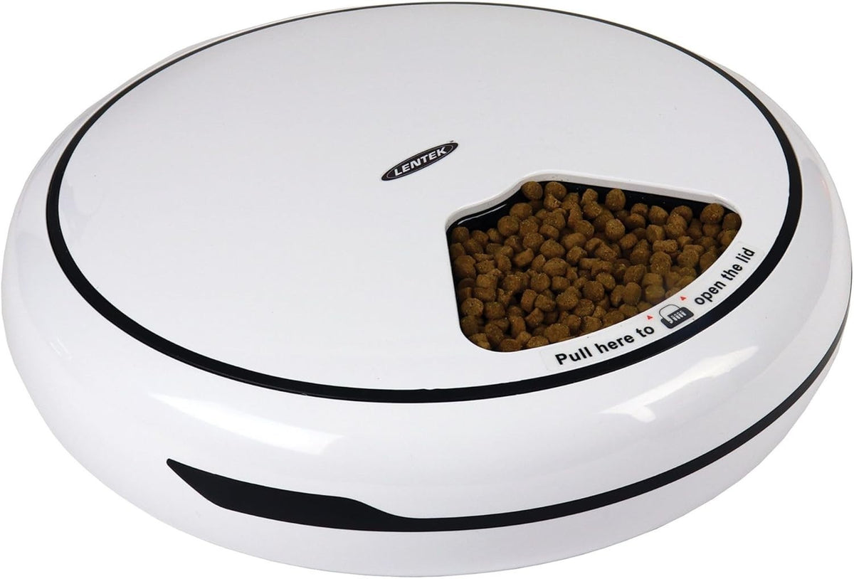 Smart Automatic Pet Feeder 5 Meal WiFi Camera Voice Control Bowl