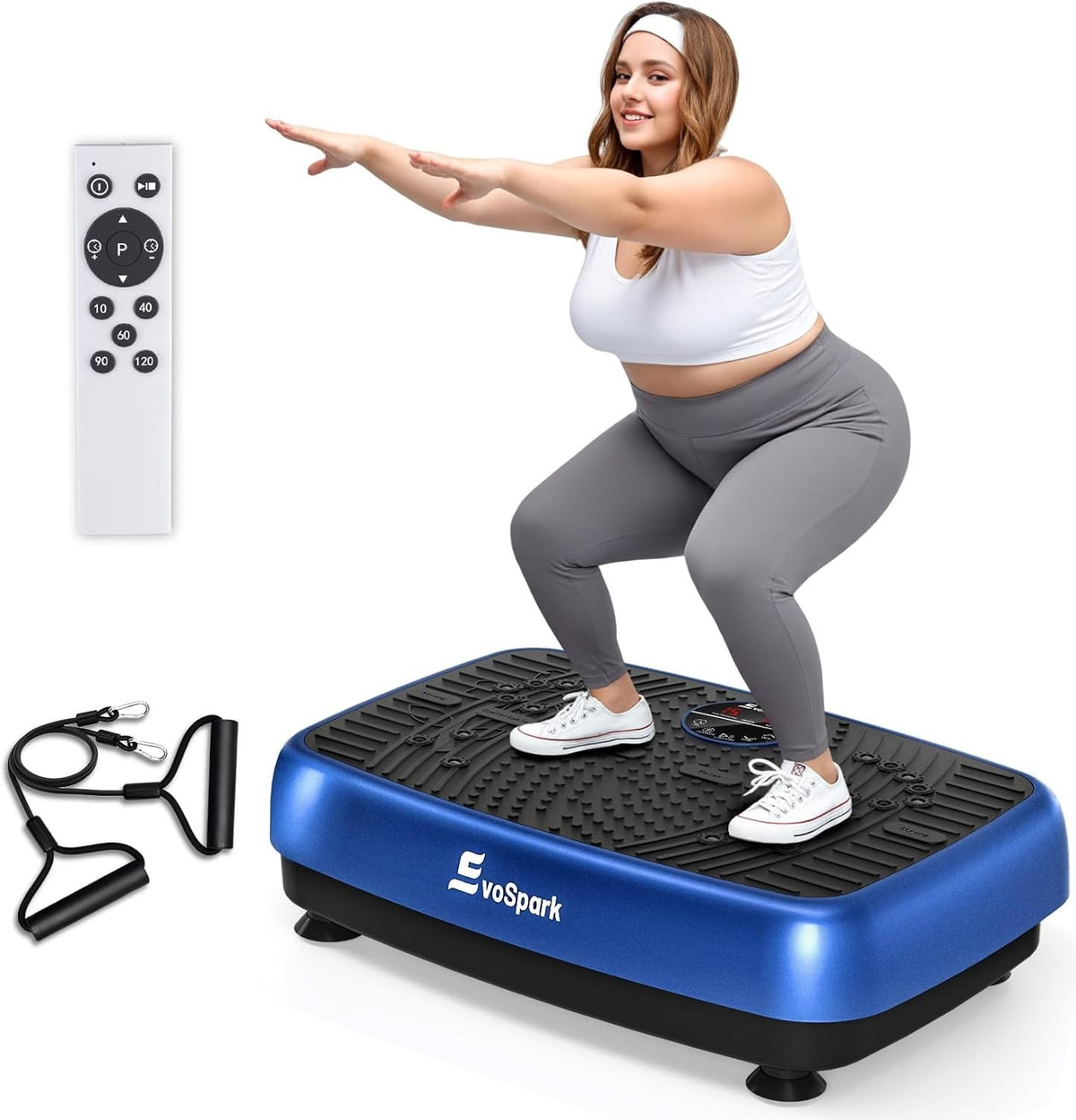 Vibration Plate Exercise Machine 2D 4D Dual Motor 120 Speeds 450LB
