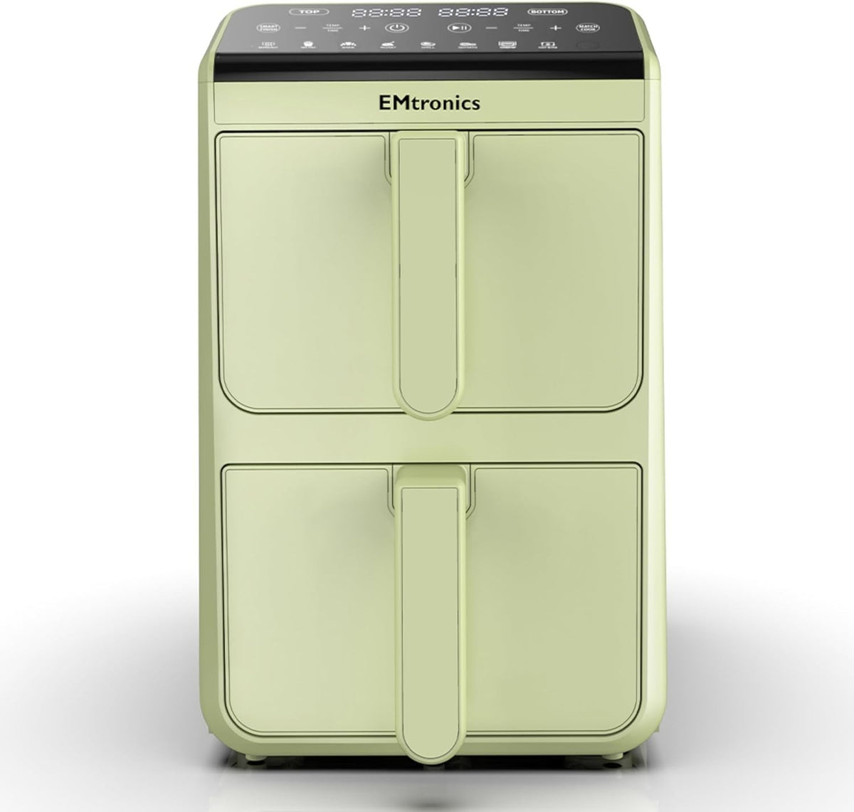 Dual Zone 10L Stack Air Fryer 2460W Touch Presets Smart Finish Sage