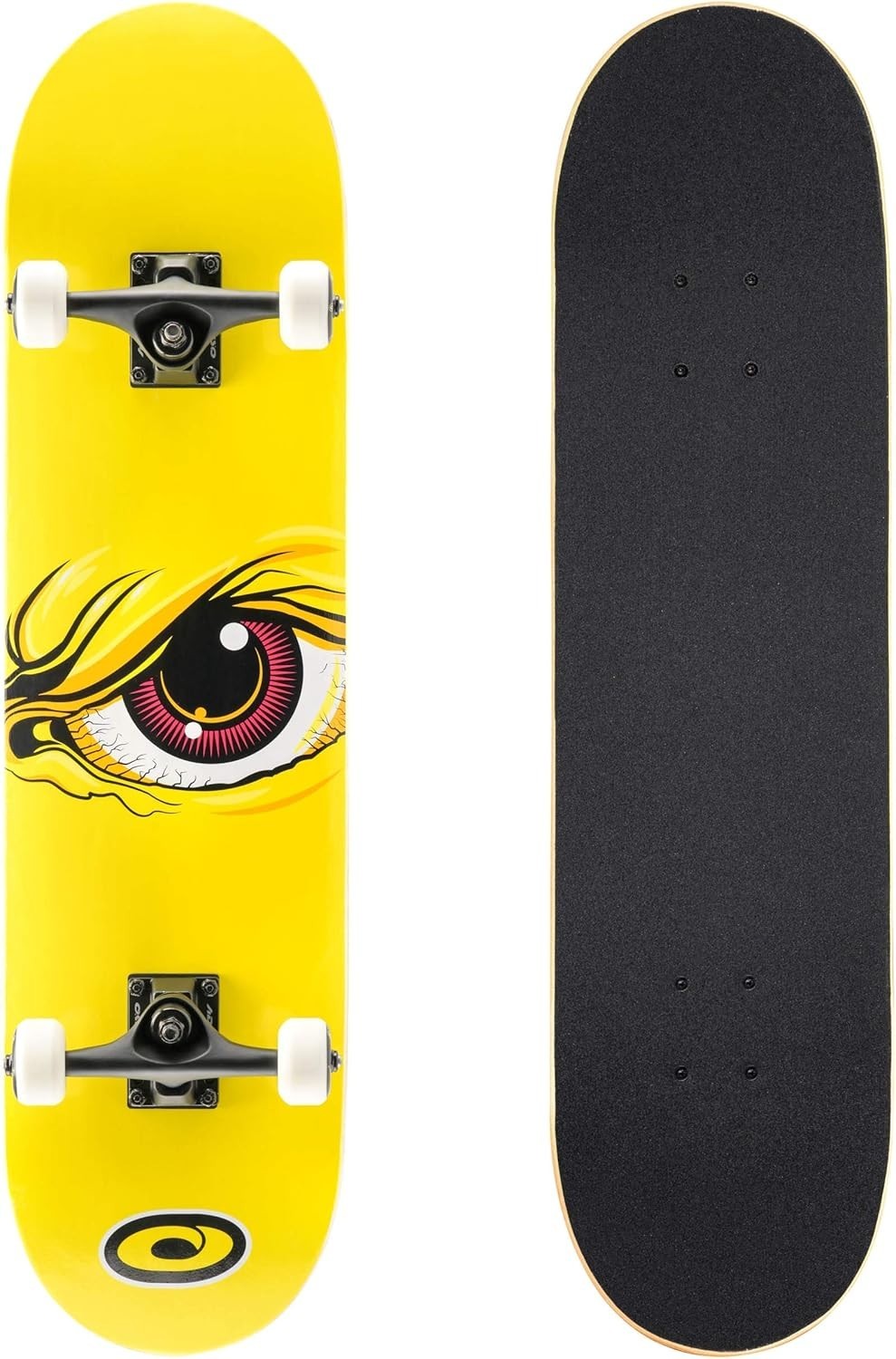 31" Double Kick Skateboard Kids Adults Concave Maple Deck Grip Tape Wheels