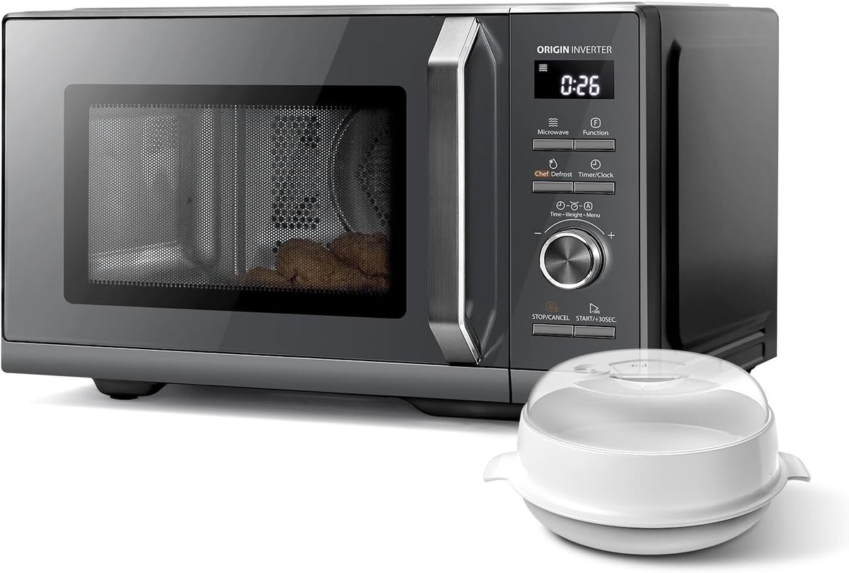 26L 900W Air Fry Microwave Oven 6-in-1 Convection Grill