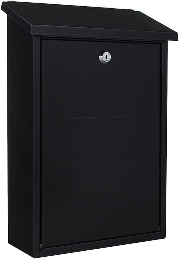 Wall-Mounted Steel Post Box Lockable Anthracite Mailbox Secure & Stylish Slot