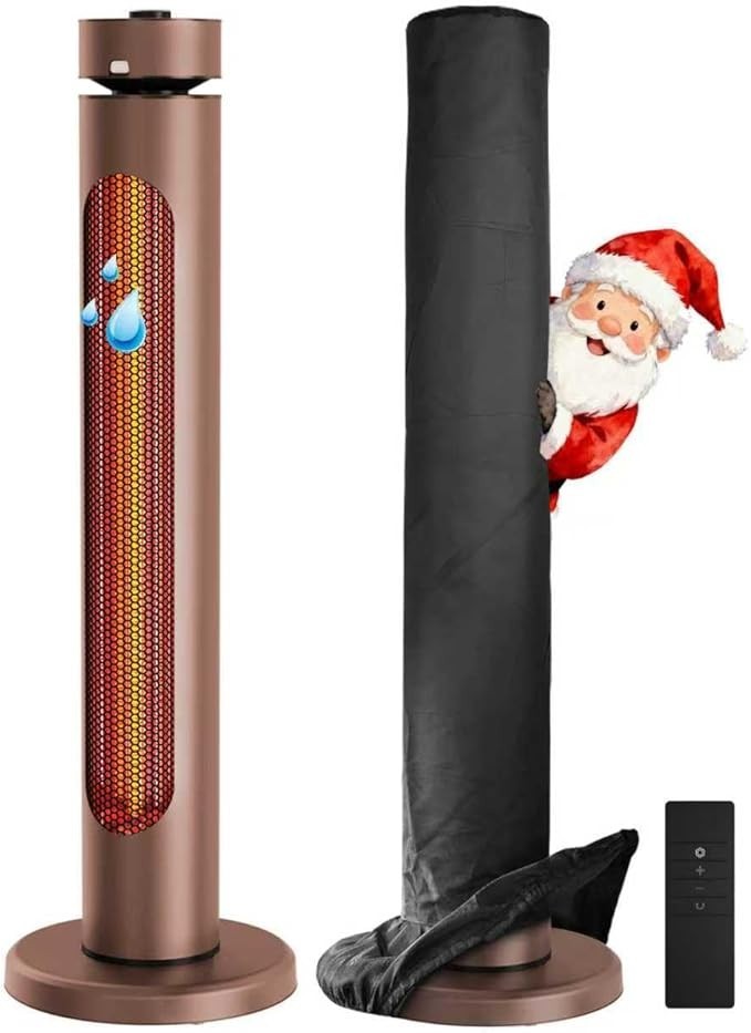 1500W Infrared Patio Heater Fast Heating 8 Modes Remote IP65 Safe Outdoor
