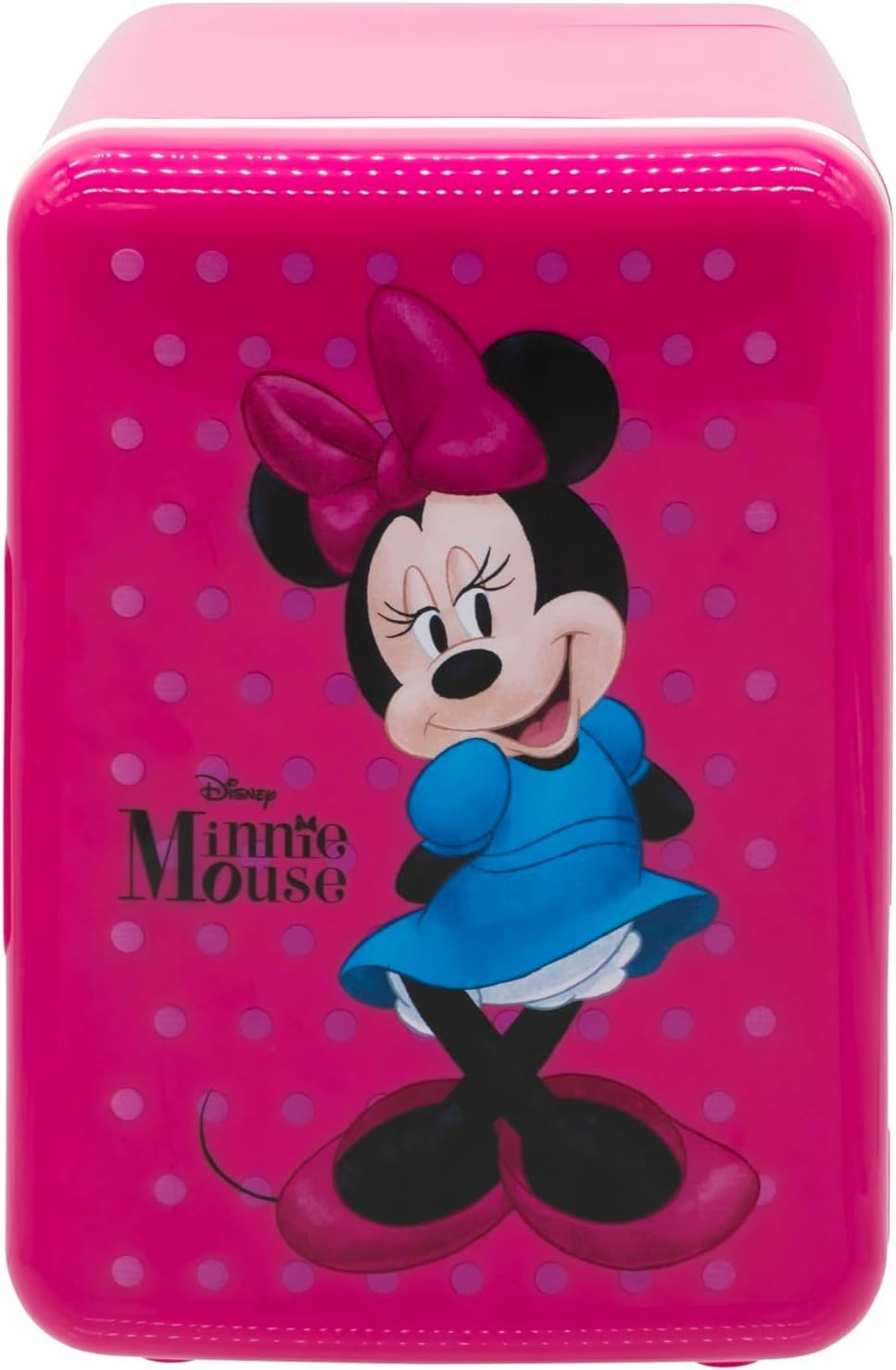 Minnie Mouse 4L Mini Fridge Portable Cooler AC Use Freezerless Small Fridge