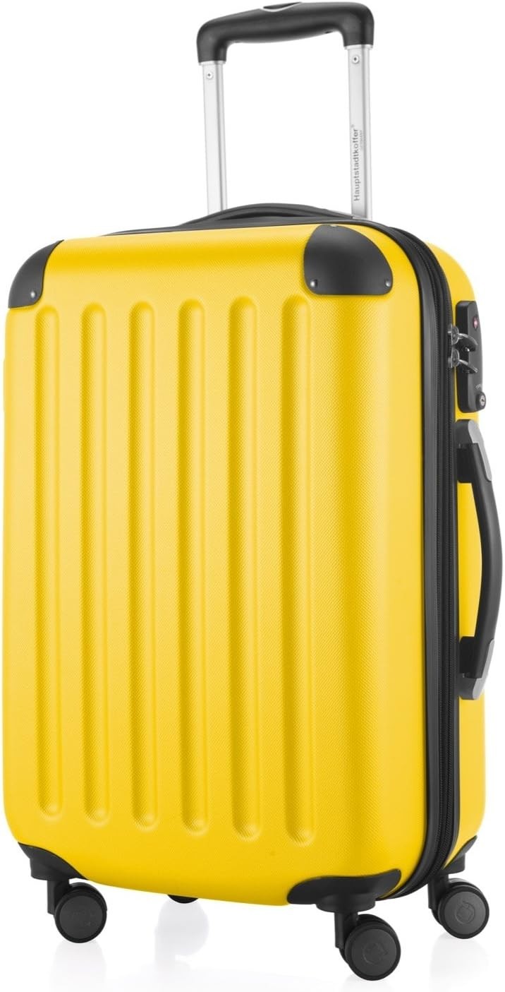55cm Cabin Hard Shell Suitcase Expandable Spinner Wheels TSA Lock Carry On