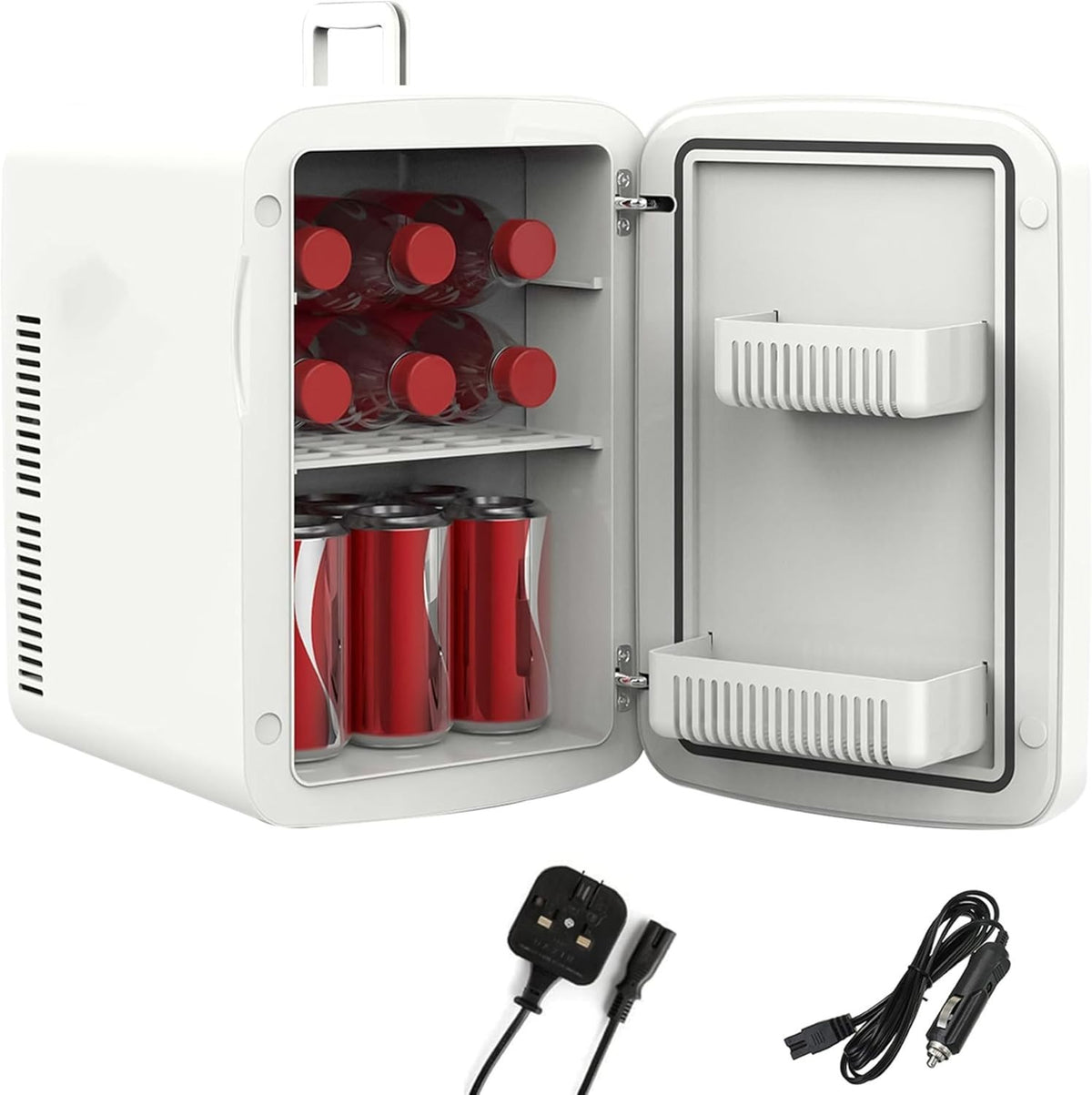 Mini Fridge 15L Cooler & Warmer 12V DC Portable White Compact Tabletop