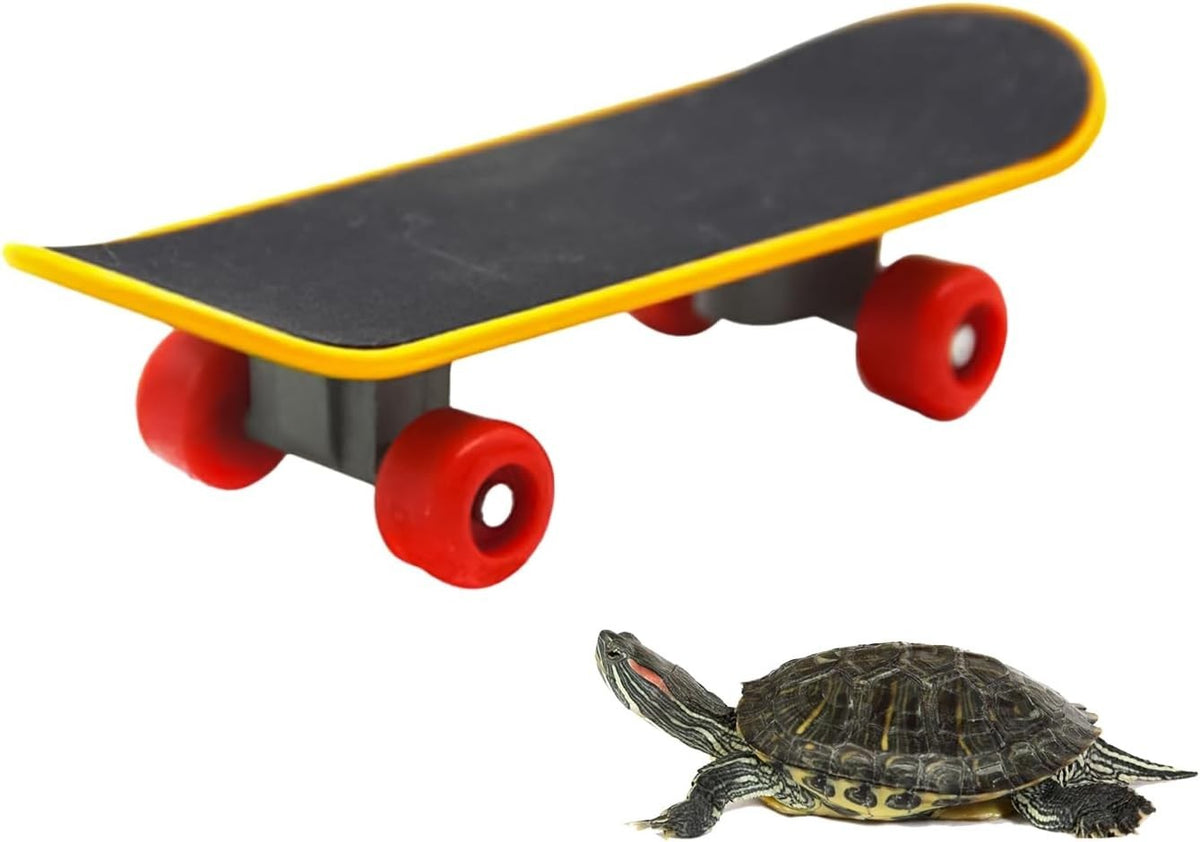 Mini Turtle Training Skateboard Toy Pet Reptile Exercise Board Fun Tiny Skater