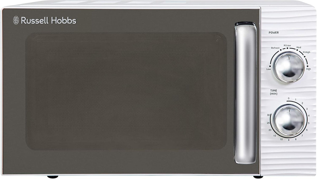 White 17L Manual Microwave Compact 700W Everyday Cooking