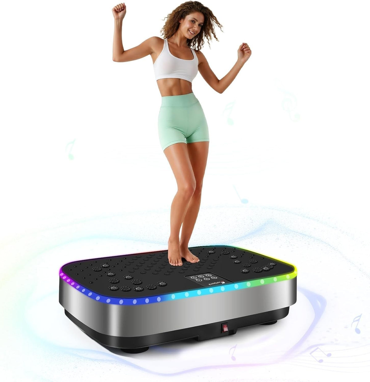 2D 3D Vibration Plate Exercise Machine 120 Speeds LED Touch Quiet