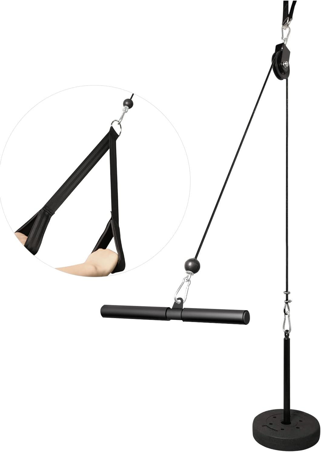 Home Gym Cable Pulley System LAT Pulldown Arm Strength Trainer
