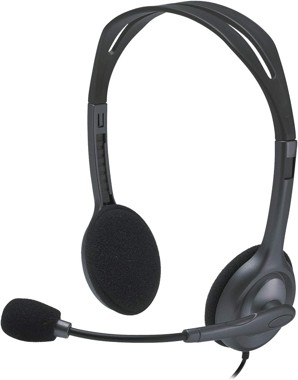 Wired Stereo Headset With Noise Cancelling Mic 3.5mm