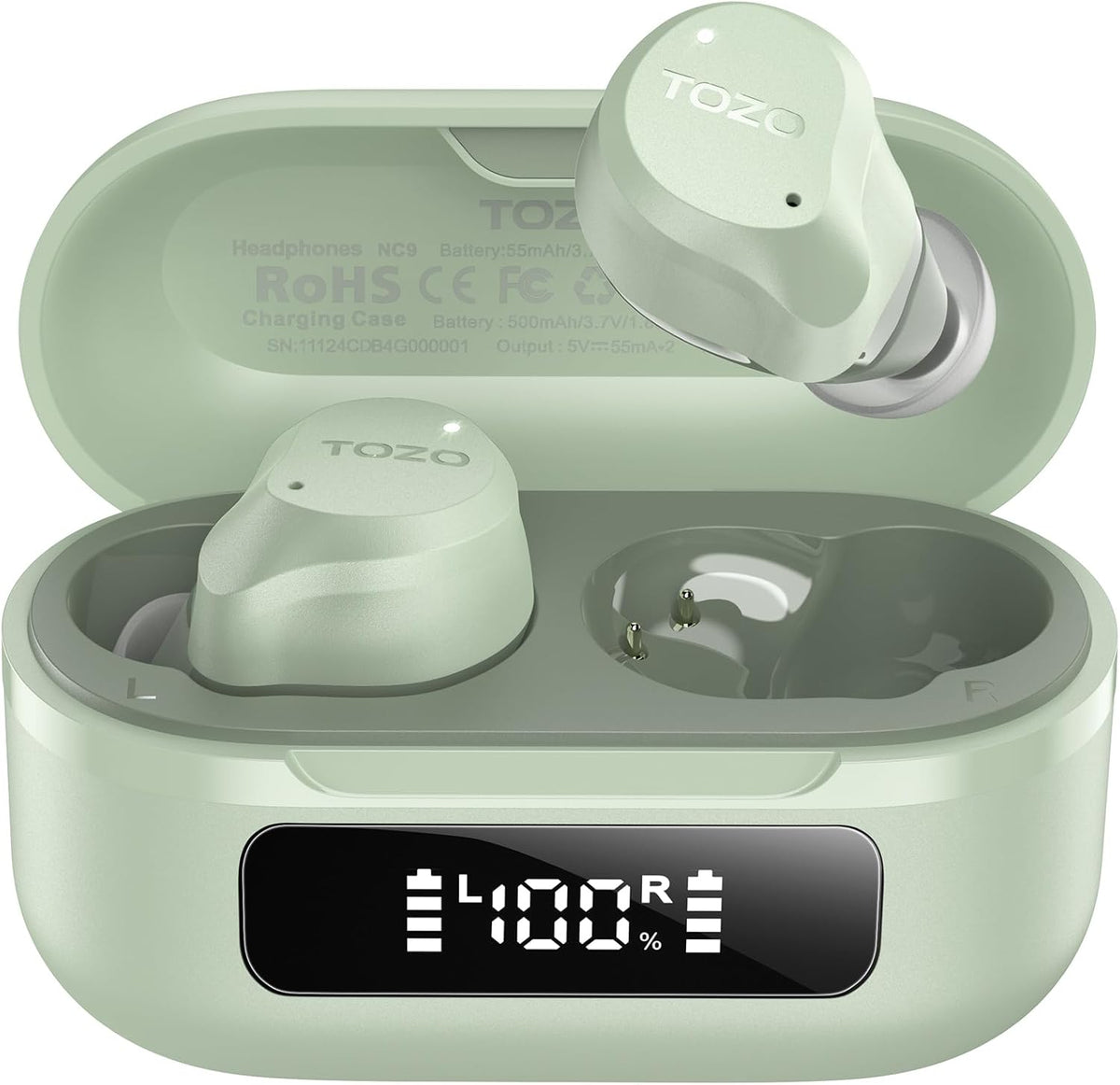 Wireless ANC Bluetooth Earbuds 60 Hour Playtime IPX8