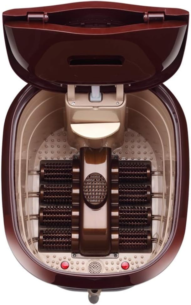 Heated Foot Spa Bath Massager Deep Soak Rollers Wheels Pedicure