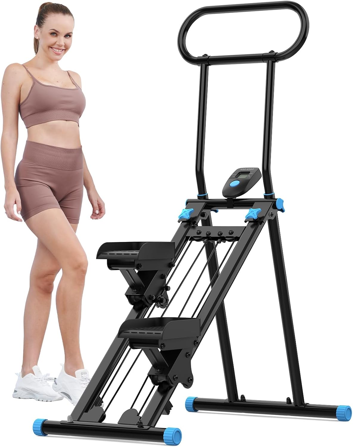 Foldable Stair Stepper Machine Cardio Climber Home Gym 300lb Capacity