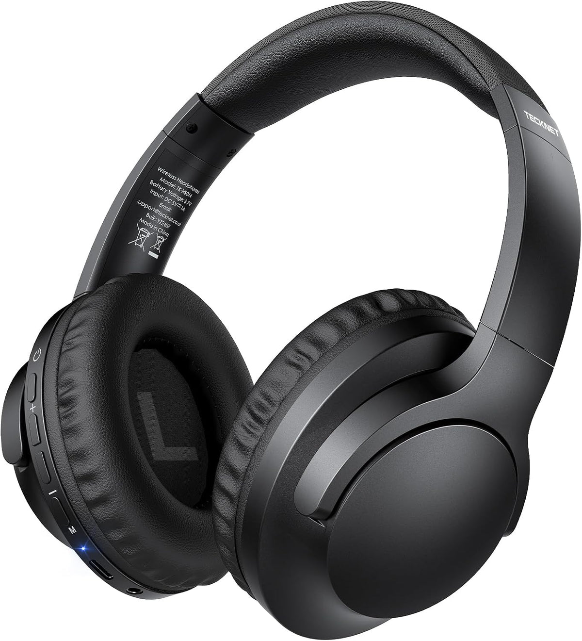 Bluetooth Over Ear Headphones 70H Playtime Foldable Mic HiFi