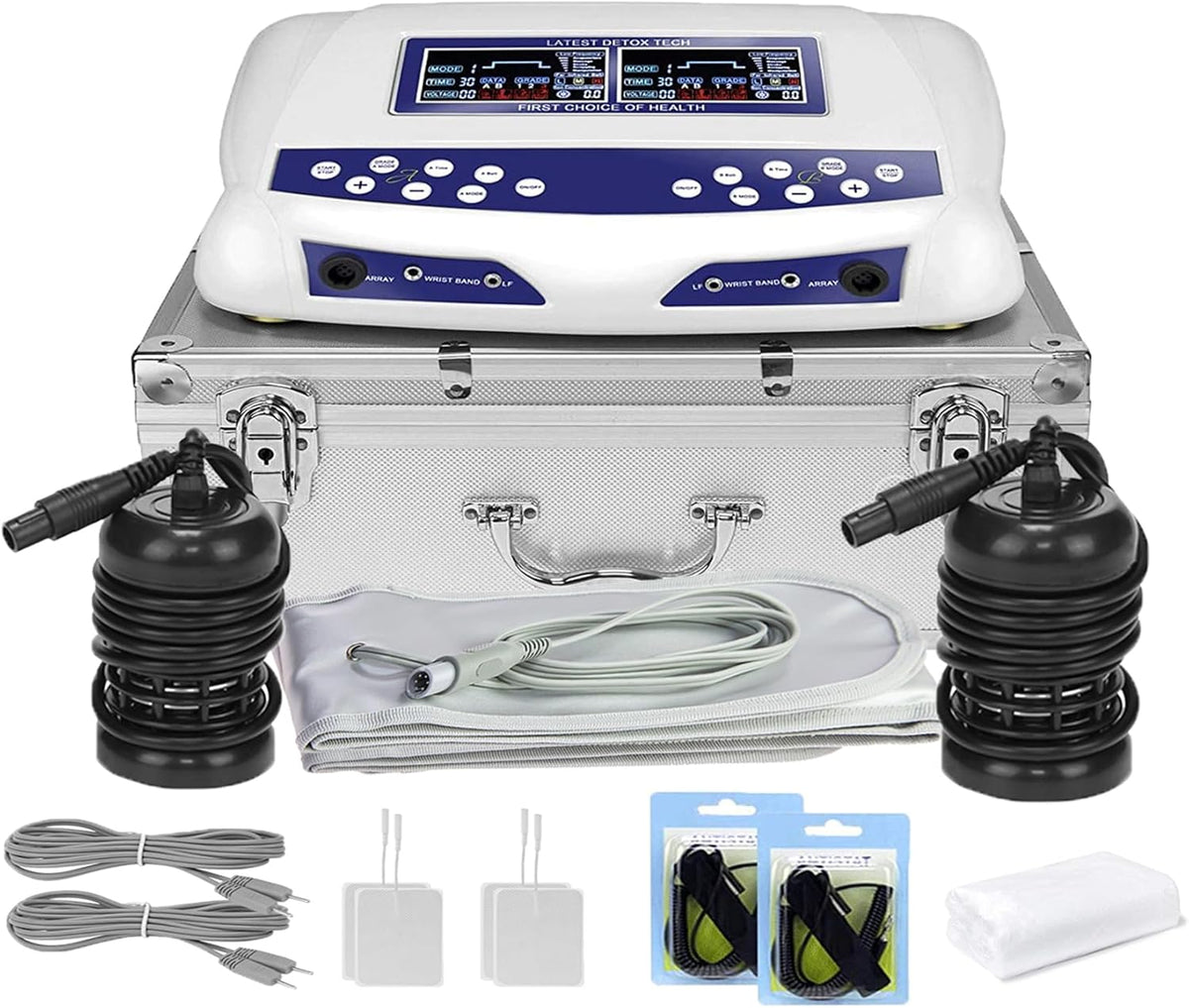 Ionic Foot Detox Spa Machine Dual User 8 Modes Heat Belt System