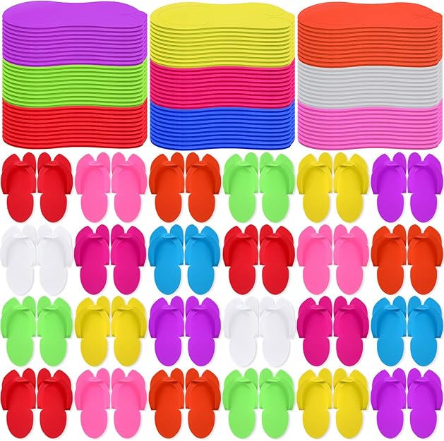 Disposable Pedicure Slippers 90 Pairs EVA Foam Spa Flip Flops
