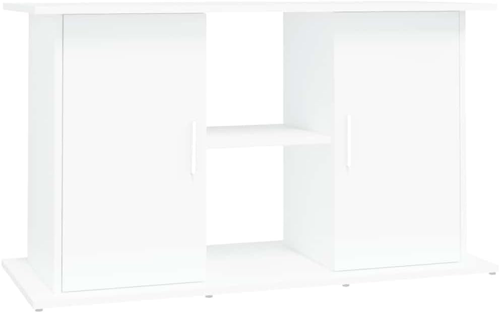 Durable White Aquarium Stand with Ample Storage 101x41x58cm - Kwikley