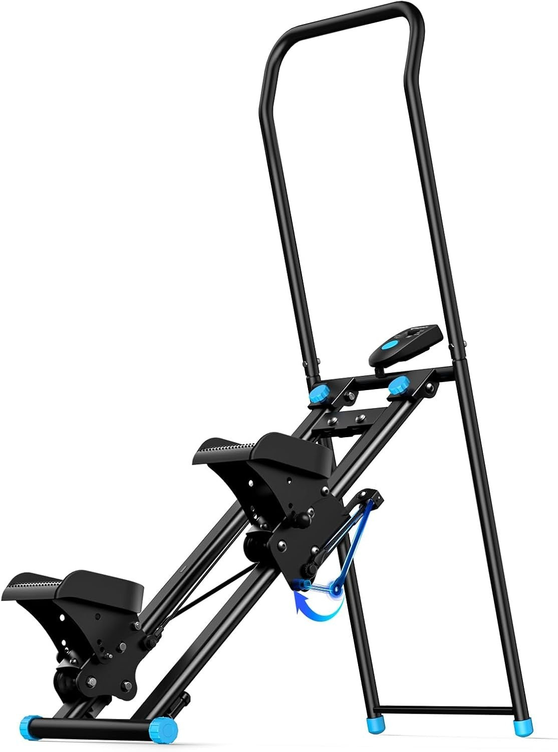 Foldable Stair Stepper w/ Adjustable Pedals, LCD Monitor & Full - Body Cardio - Kwikley
