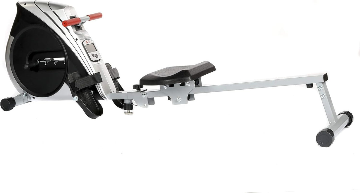 Folding Rowing Machine Adjustable Elastic Resistance Quiet Rower LCD Home 100KG - Kwikley