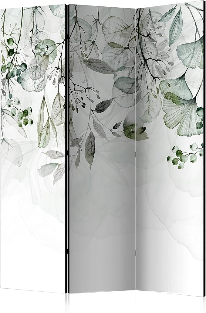 Green Leaf Acoustic Room Divider 135x172cm Double Sided Folding Screen - Kwikley