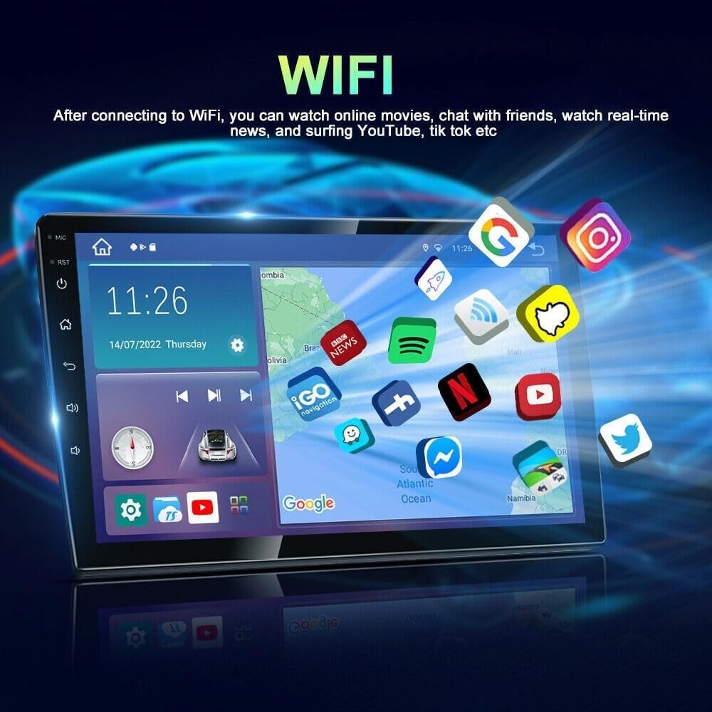 10" Android 14 Car Stereo CarPlay Hilux 2015 - 2023 GPS 2+64GB - Kwikley