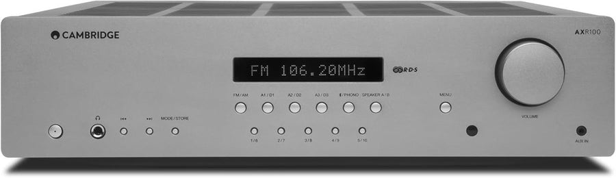 100W HiFi Stereo Receiver Lunar Grey Bluetooth Phono FM AM - Kwikley