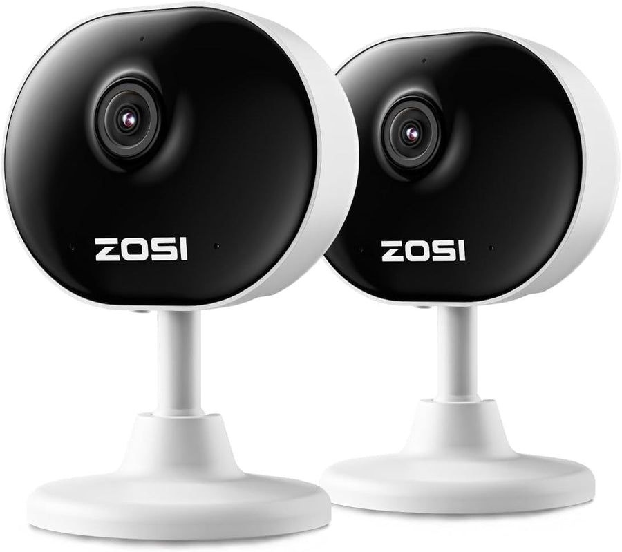 1080P WiFi Indoor Security Camera 2 Pack Baby Monitor Pet Camera Alexa - Kwikley