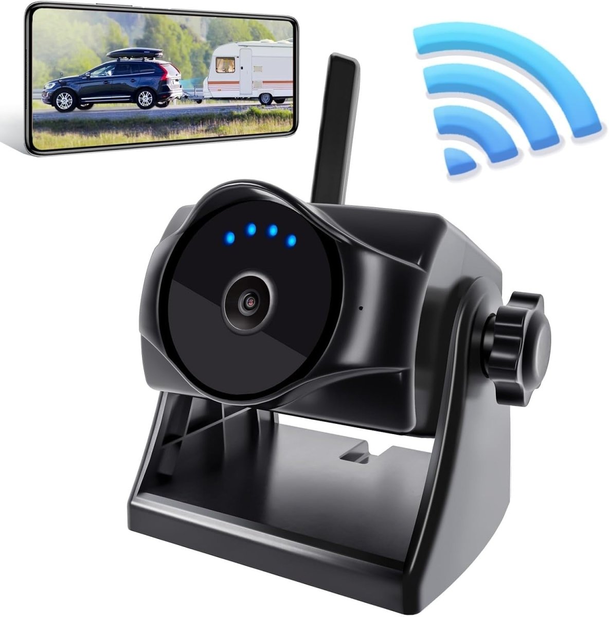 1080P Wireless Magnetic Reversing Camera WiFi Night Vision IP69K RV - Kwikley