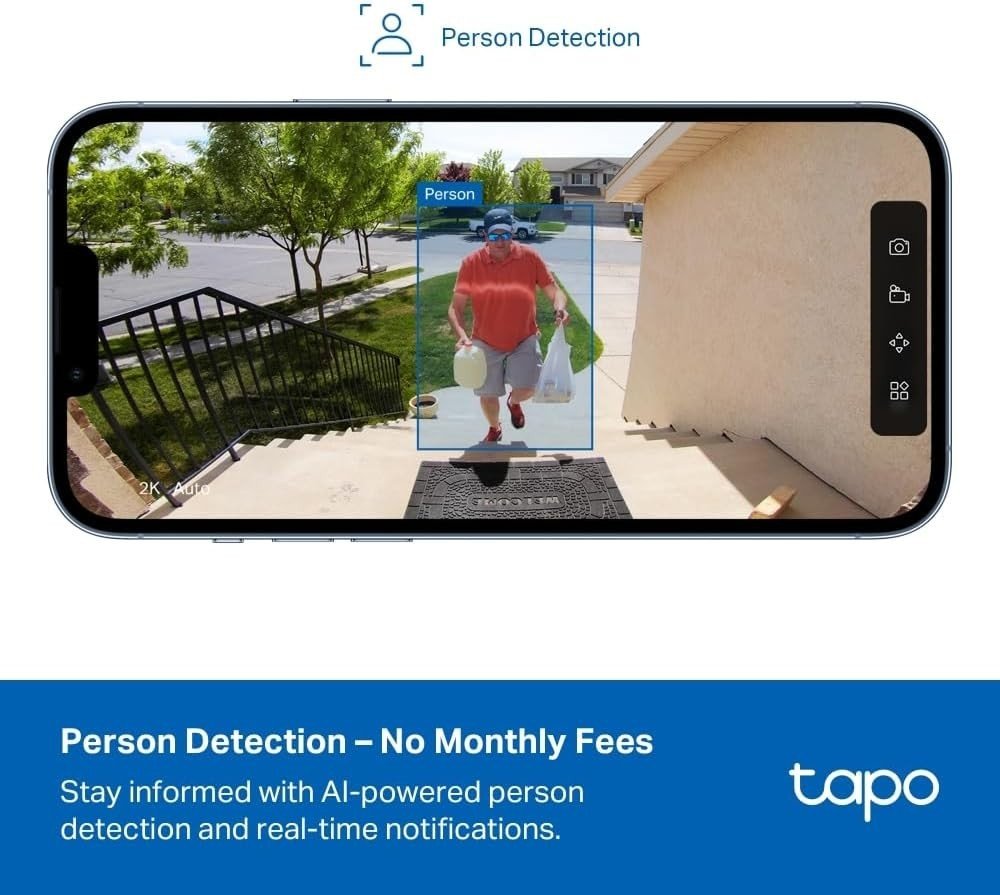 1080P Wireless Security Camera Outdoor 180 Day Battery AI Detection - Kwikley