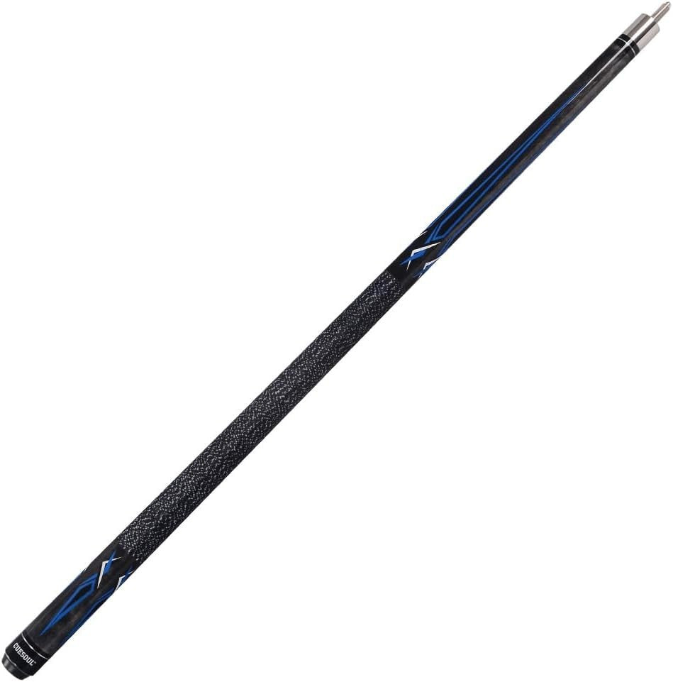 58” Pool Cue Maple Shaft 1/2 Joint 13mm Tip Irish Linen 19oz