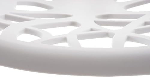 Set of 6 Indoor Outdoor Stackable Dining Chairs Plastic Patio White