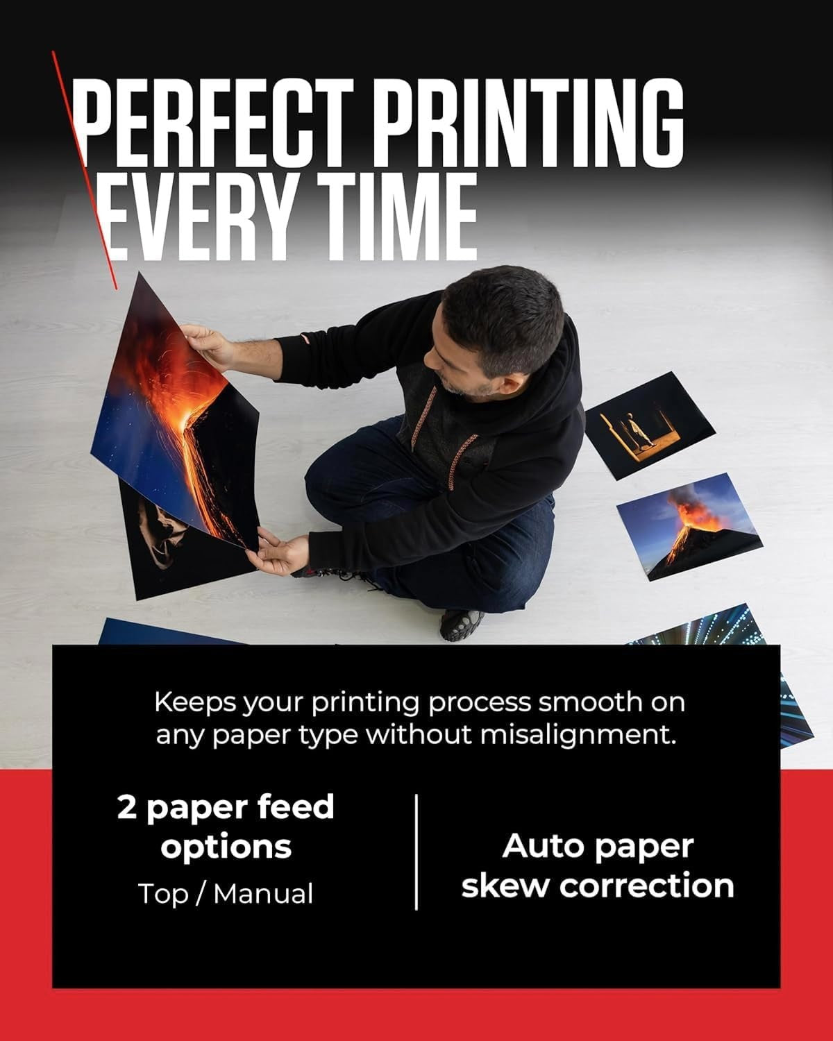 A3+ Wireless Photo Printer | 8-Colour, 4800dpi, LCD, Duplex, Pro Quality