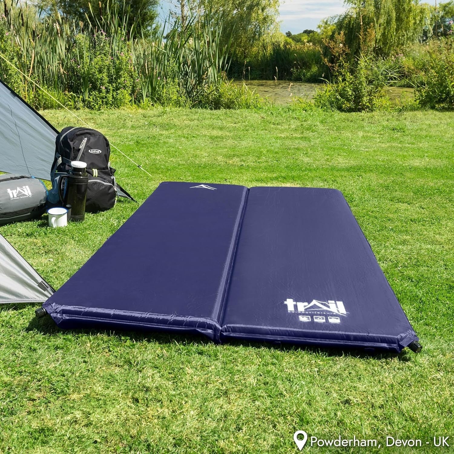 Double Self-Inflating Camping Mat – Thick 5cm Travel Sleeping Mattress